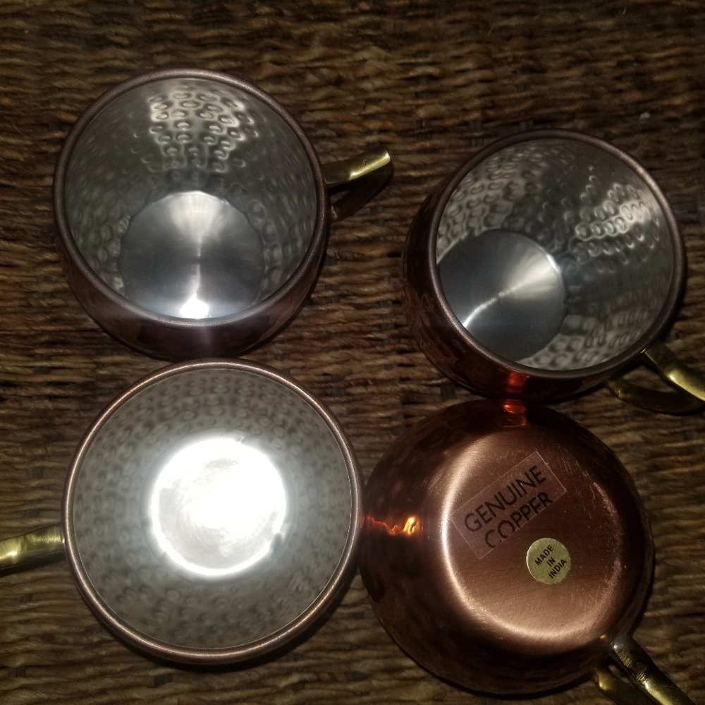Genuine copper mugs